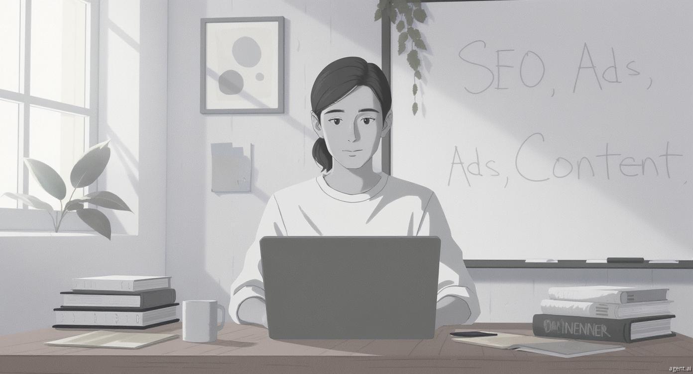 Beginner choosing SEO, Ads, or Content
